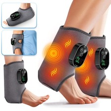 Cordless Foot Ankle Massager Pain Relief with 6 Heat Levels, 3 Vibration Modes