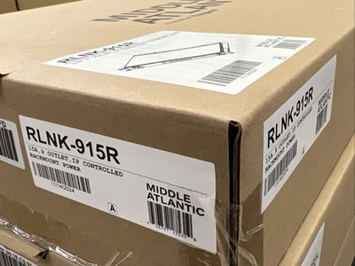 Middle Atlantic RLNK-915R 9 Outlet Select Series Power Distribution Unit NEW!