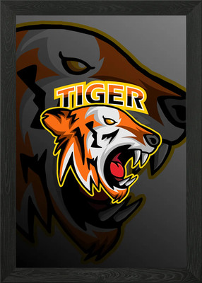 Tiger Framed Wall Art Poster Canvas Print Picture