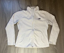 Women’s The North Face White Full Zip Fleece Large