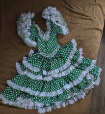 Vintage Girls Womens Handmade Square Dance Costume Polkadot Xxs 24in