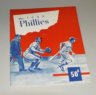 ORIGINAL 1949 PHILADELPHIA PHILLIES BASEBALL YEARBOOK FIRST MODERN PHILLIES YB