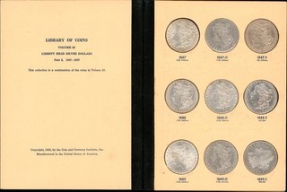 1887 1897 Morgan Silver Dollar Collection w/ 33 COINS Album