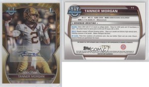 2022 Bowman U Chrome Prospect Gold Lava Refractor /50 Tanner Morgan #11 Auto