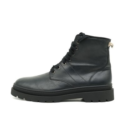 Pataugas Herren Boot Boots Schwarz Leder Knöchelhoch Stiefel Kollektion EU 42