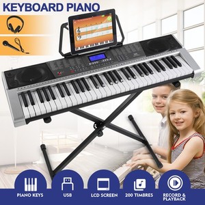 MUSTAR 61Key Clavier électronique Piano Organes numériques avec Microphone casque