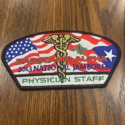 2013 National Scout Jamboree Physician Staff Basecamp Alpha CSP Black Border