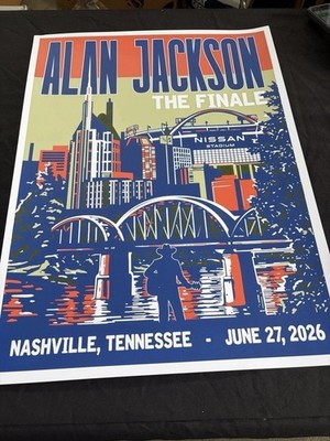 Alan Jackson The Finale Nashville TN June 27 2026 Concert Poster