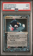 2003 POKEMON EX RUBY & SAPPHIRE #103 SNEASEL EX-HOLO PSA 9 on eBay