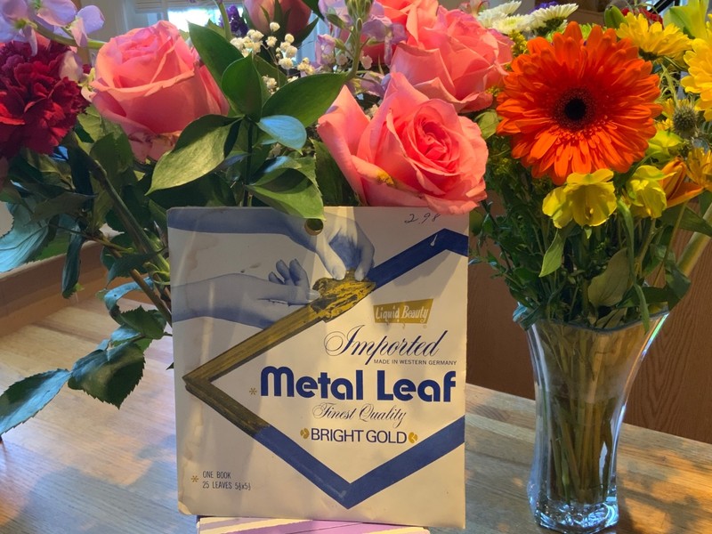 liquid beauty imported west germany paper metal leaf gold craft supply square