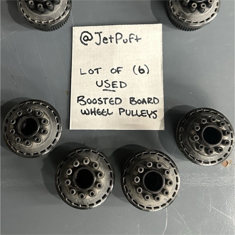 Lot of 6 Used Wheel Pulleys for Boosted Board