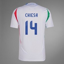 Italy 2024 Federico Chiesa Player Size Soccer Shirt Nameset Name Number ID Print