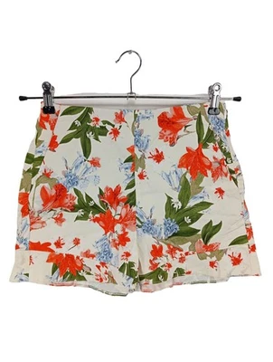 ZARA Short moulant Dames Pantalon court T EU 36 vert-rouge-blanc - Photo 1/4