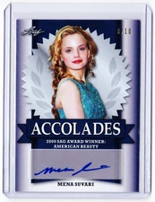 Mena Suvari 2017 Leaf Pop Century Auto Card # /10 ! American Beauty American Pie
