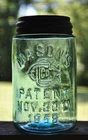 c. 1892~1897 MASON'S GCCo PATENT NOV. 30TH 1858 PINT CANNING JAR *RED BOOK #1934