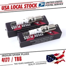 2Pcs High Power Iridium Spark Plugs For NGK 4177 TR6 For 1999-2003 Ford F-150
