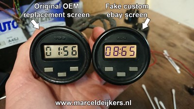 Mercedes 190 16v LCD replacement laptimer stopwatch stoppuhr w201