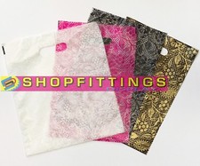 STRONG PLASTIC POLYTHENE CARRIER BAGS HEENA DESIGN CARRIER BAGS PATCH HANDLE