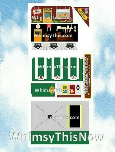 Vintage Fisher Price Little People #979 Dump Truckers LITHOS Sticker Decal