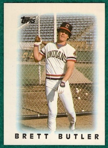 Brett Butler - 1986 Topps Mini Leaders #12 - Cleveland Indians Baseball ...