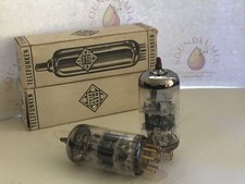 Telefunken E88cc Select Tubes Matched Pair - Ulm 1963/64 - Diamond Bottom - Nos