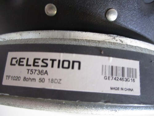 Celestion TF1020 10" Altoparlante professionale 300W, 8 ohm, T5736A - SPEDIZIONE VELOCE - Foto 10 di 11