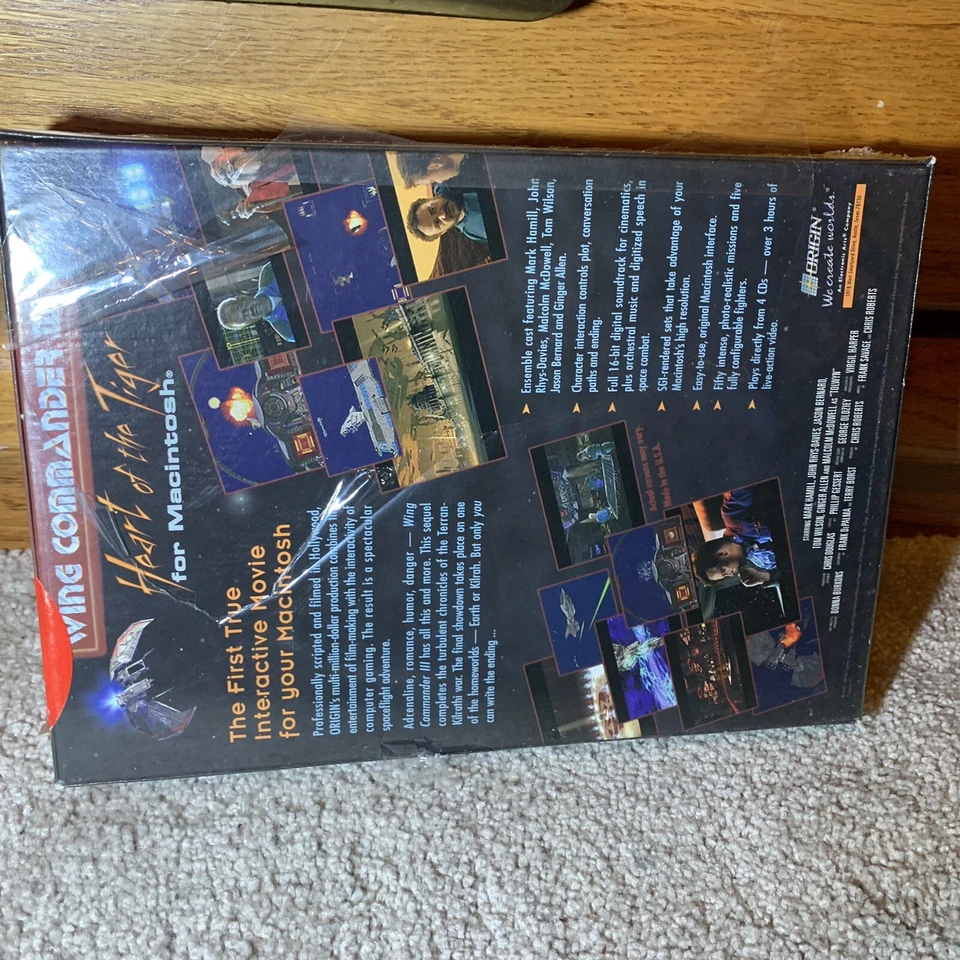 Wing Commander 3-Heart of the Tiger-In Plastic Wrapping W Missing Spots See Pics - Image 4 of 4