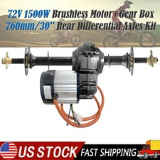30'' Rear Axles Kit 72V 1500W Brushless Differential Motor Gear Box For Go Kart