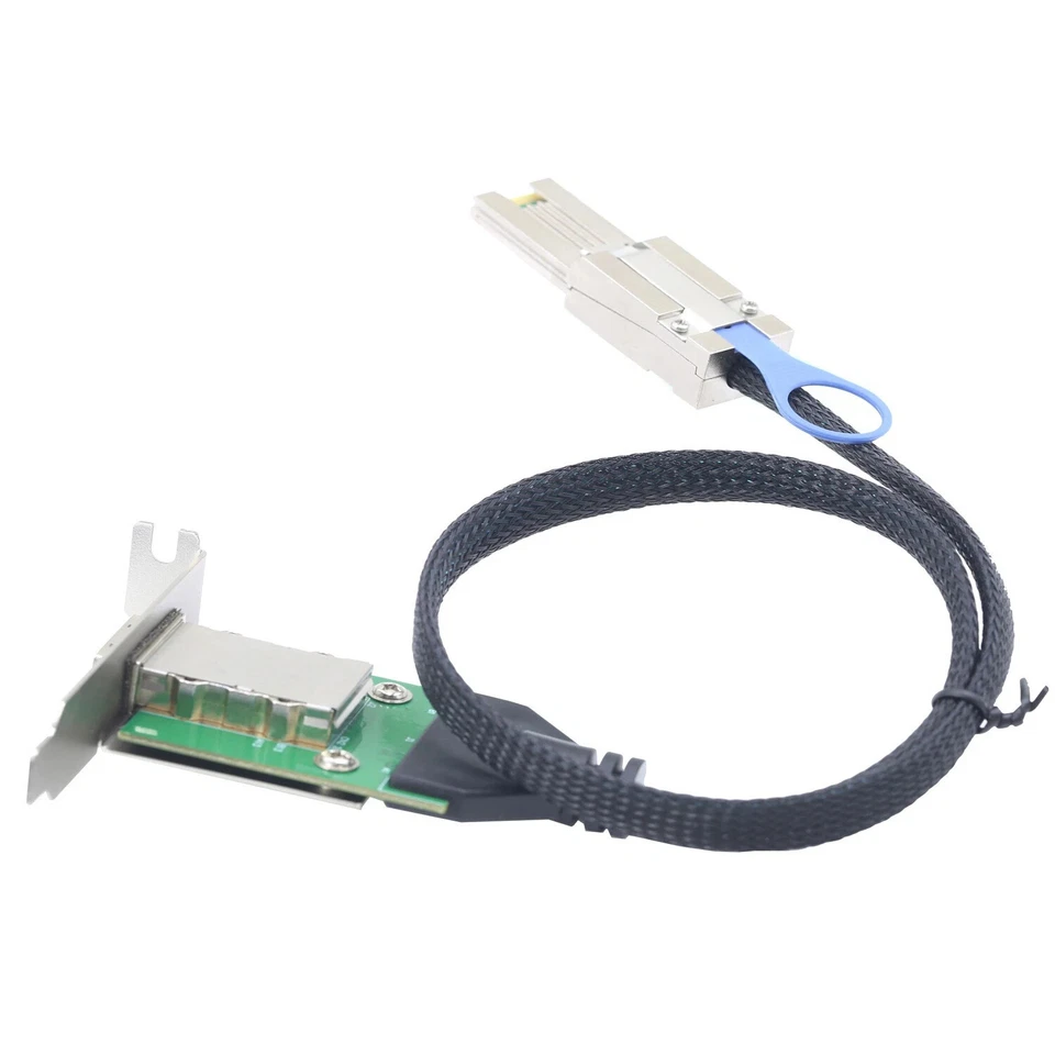 Mini SAS SFF-8088 26P Male To 8088 Female Server Adapter Card Conversion Cable - Image 3 of 4