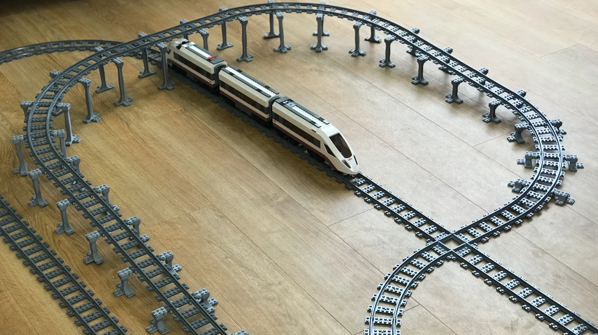 Lego compatible train track sales