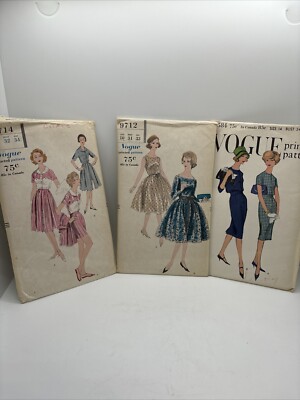 vintage vogue patterns 1950s