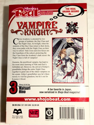 Vampire Knight Manga Comic Books by Matsuri Hino, English, Vol. 1-10, Like New - Picture 7 of 21