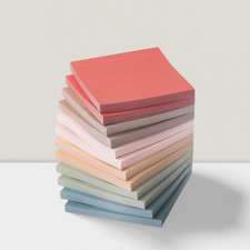 Sticky Notes 3  x3  12 Pads Vintage Colors Self-Stick Aesthetic Colorful Bulk