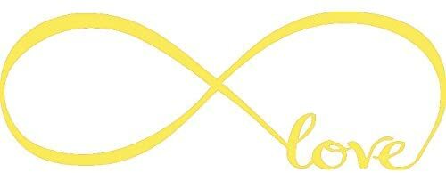 Infinity Symbol Word Love vinyl Wall Art Sticker Decals Home Art ...