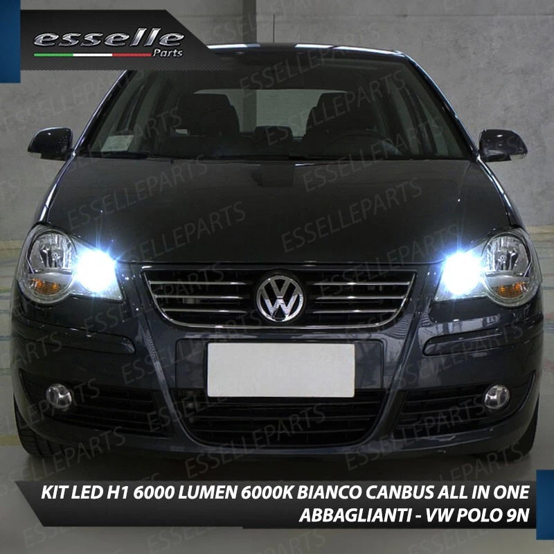 CONVERSIONE FARI FULL LED PER VW POLO 9N RESTYLING LED CANBUS H7 12000lm - Immagine 4 di 4