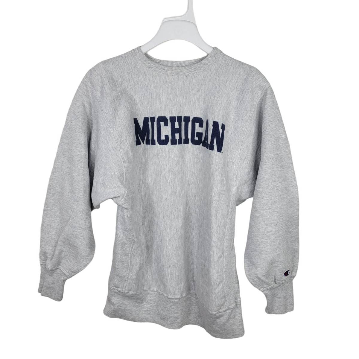 Champion Vintage 90s USA Made Reverse Weave Michigan Blue XL