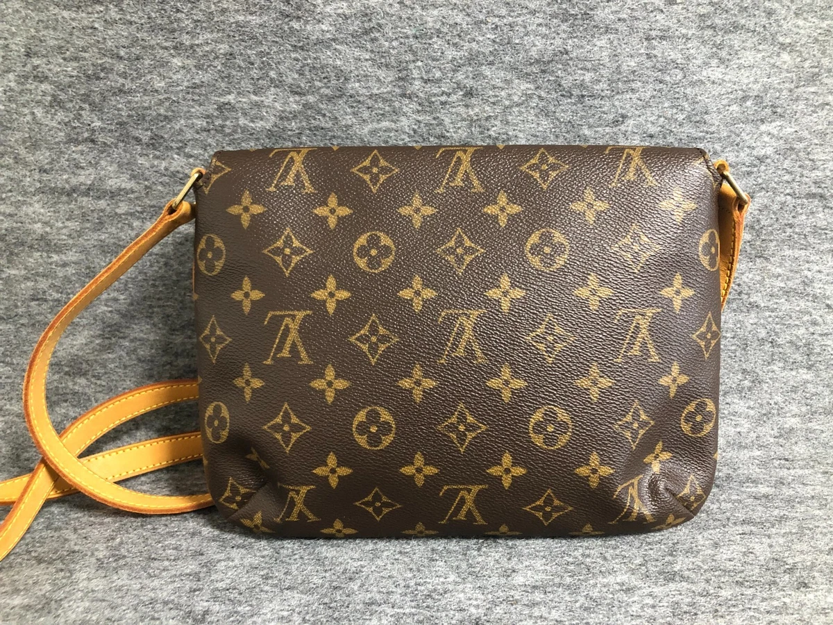 Authentic Louis Vuitton Monogram Musette Tango Long Strap Shoulder 