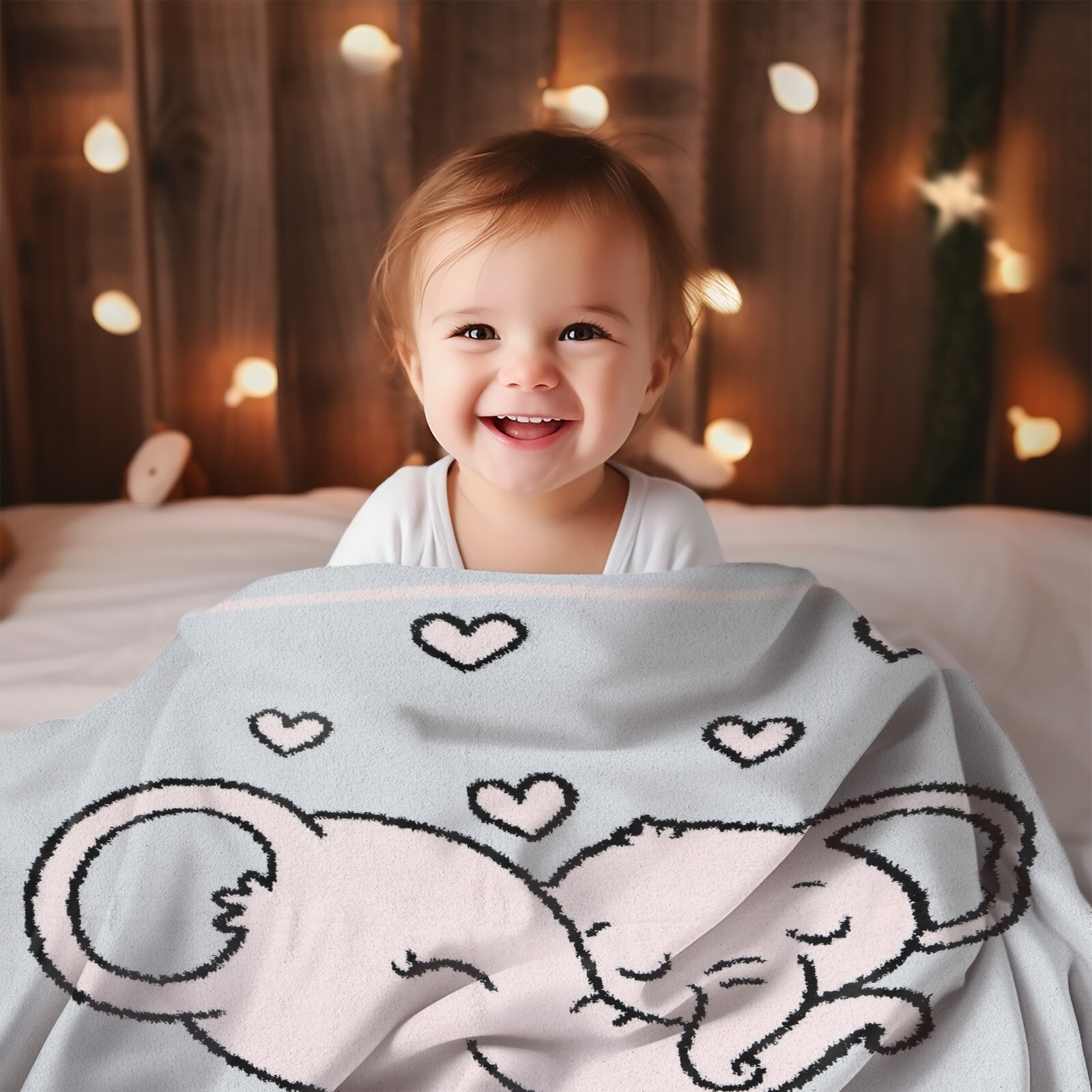 ComfyLuxe Children's Animal Pattern Throw Blanket
