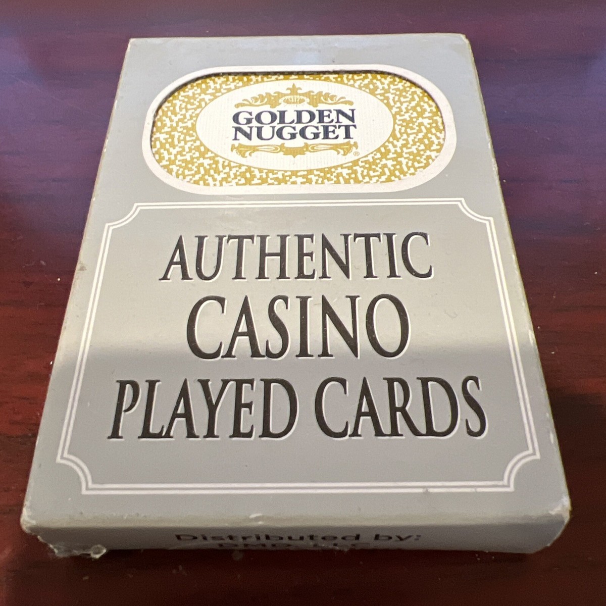 GOLDEN NUGGET Casino Las Vegas Nevada Authentic Played Table Cards