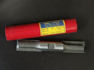 QUINCO DOALL 1'' HSS 2 Flutes Straight Router Double End Mill endmill 38581 USA