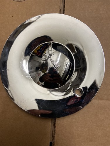 POWER RACING Chrome Wheel Center Cap 6”7/8 - Picture 5 of 6