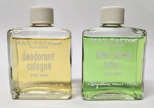 Vintage Max Factor Hollywood Cologne & After Shave for Men – 3 oz Bottles  w/Box