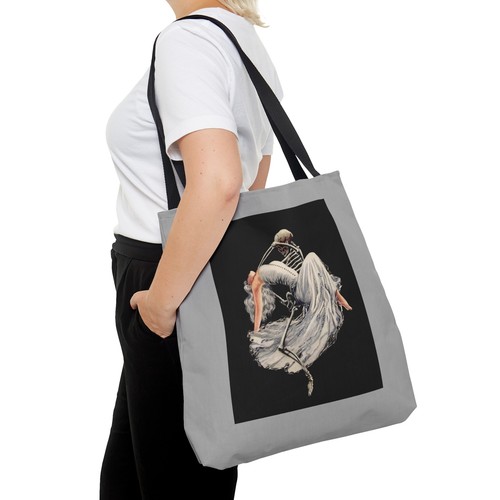 Vintage Gothic Beautiful Skeleton Tote Bag Goth Alt Horror Dance Gothic Romance - Picture 11 of 11