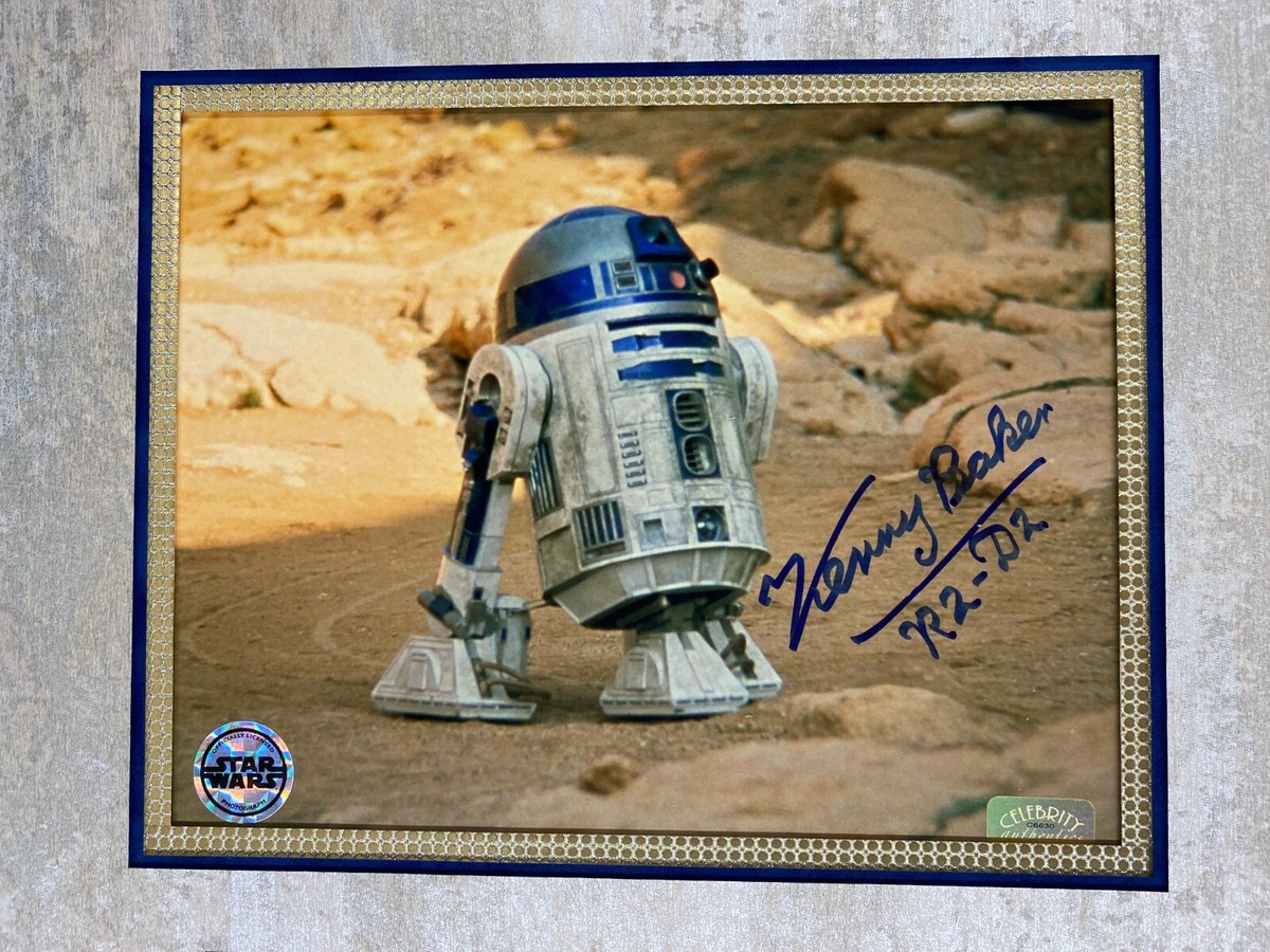 Kenny Baker R2-D2 Signed Star Wars Photo Custom Framed Display