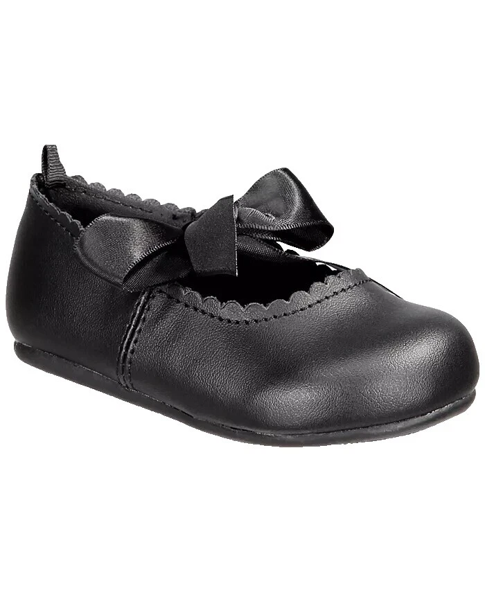 Sapato Preto Liso 5 EUA sapatos de Bebê