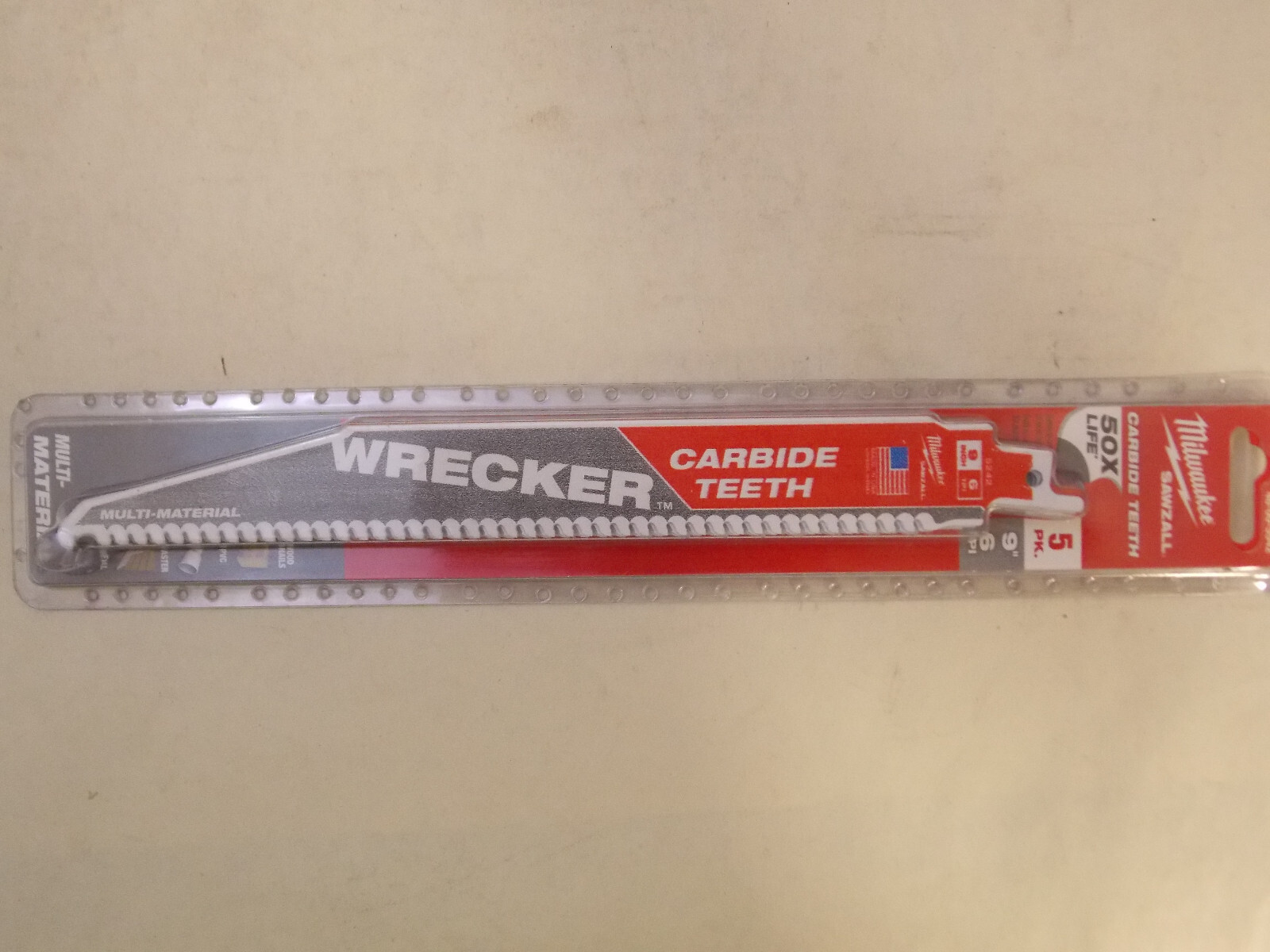 Milwaukee 48-00-8789 12-Inch Reciprocating Saw Blades – 25 Pack, 18 TPI Bi-Metal