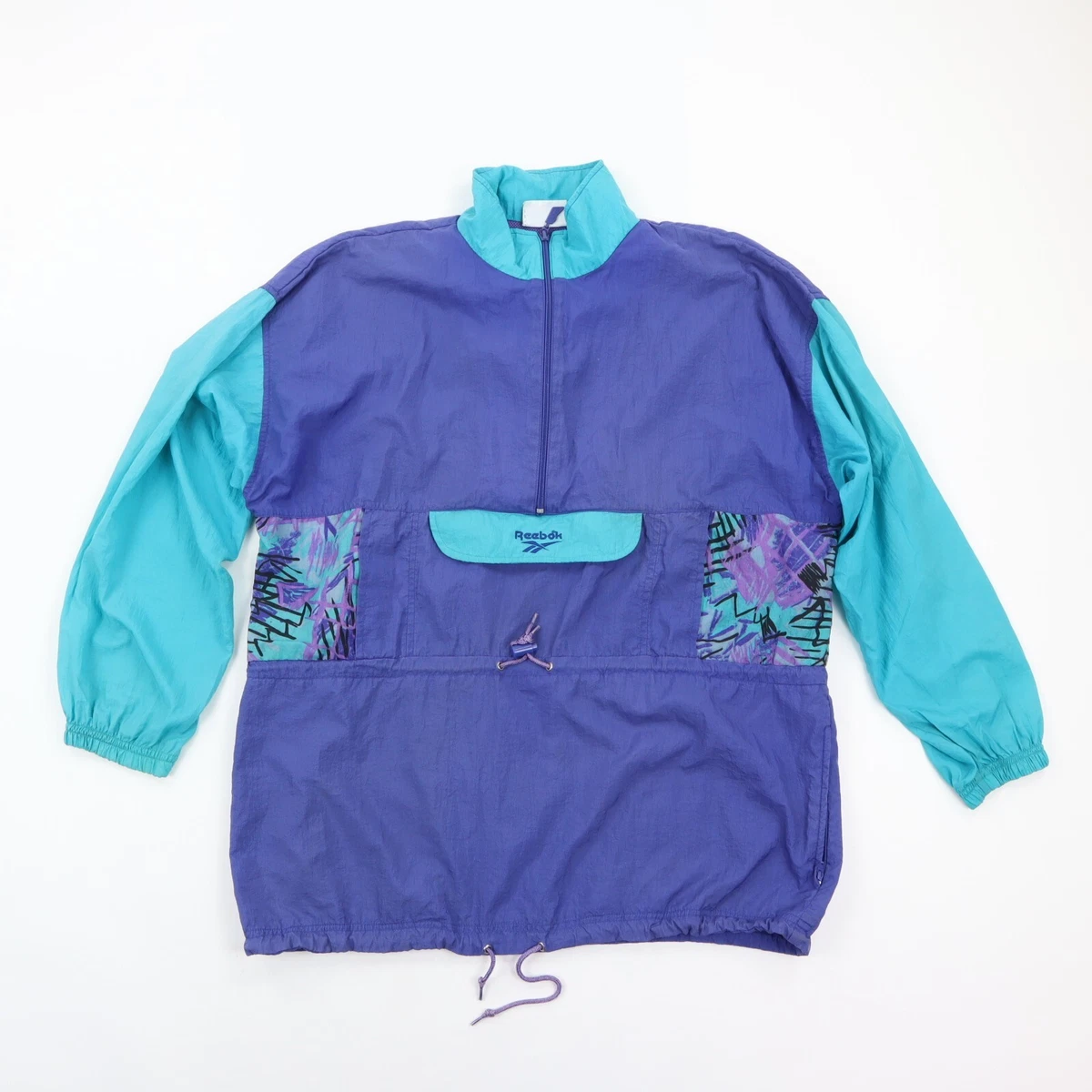 Vintage 90s Women's Anorak Windbreaker Pullover Nylon Jacket