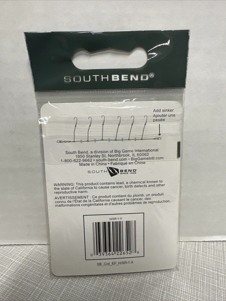 4 Packs - South Bend Herring/Smelt Rig H/SR-1-X, Size 4, 20lb test - Image 2 of 3