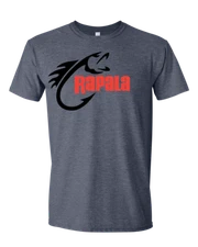 Rapala fishing fisherman fish T-Shirt Dark gray Reel rod Pole Rapala Lews hook