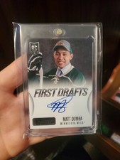 2013-14 Panini Playbook First Draft Signatures Matt Dumba Minnesota Wild RC